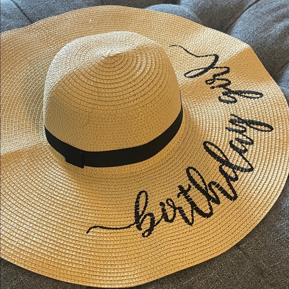 Birthday Girl Straw Party Hat - Picture 4 of 4